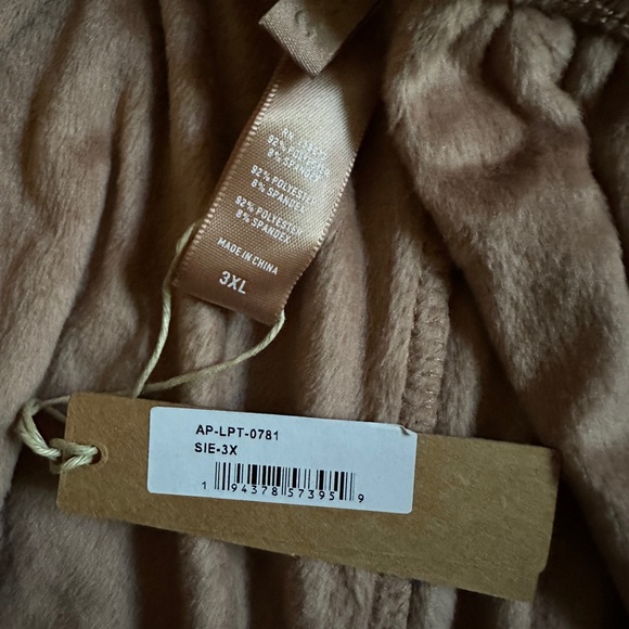 Skims Sienna Velour Track Pants, Size 3X New - Picture 3 of 3